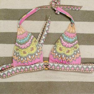 Victoria's Secret Paisley Neon Bikini Top
